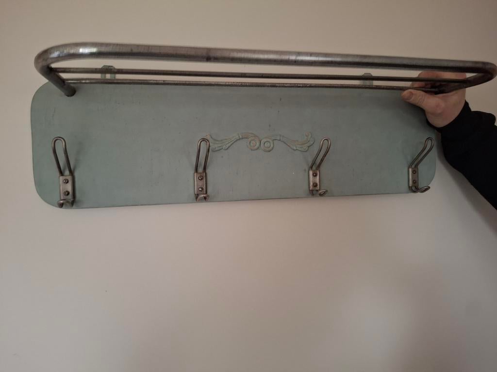 Kapstok vintage groen, Ophalen, Gebruikt, Wandkapstok, Minder dan 100 cm