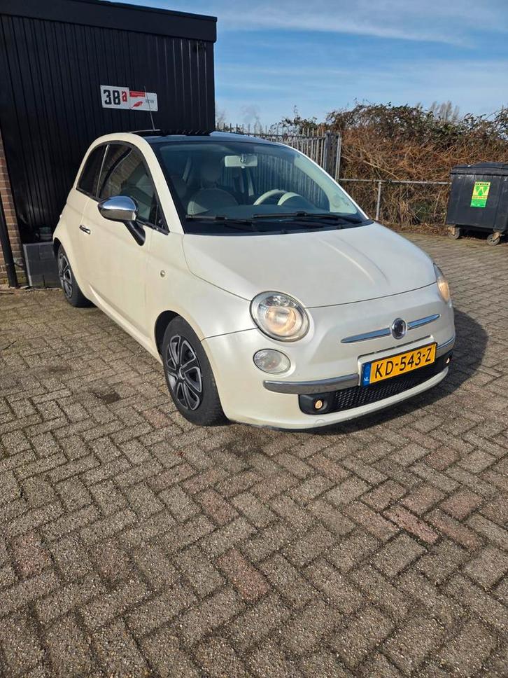Fiat 500 1.2 C 2009 Wit, Auto's, Fiat, Bedrijf, ABS, Airbags, Airconditioning, Alarm, Bluetooth, Boordcomputer, Centrale vergrendeling