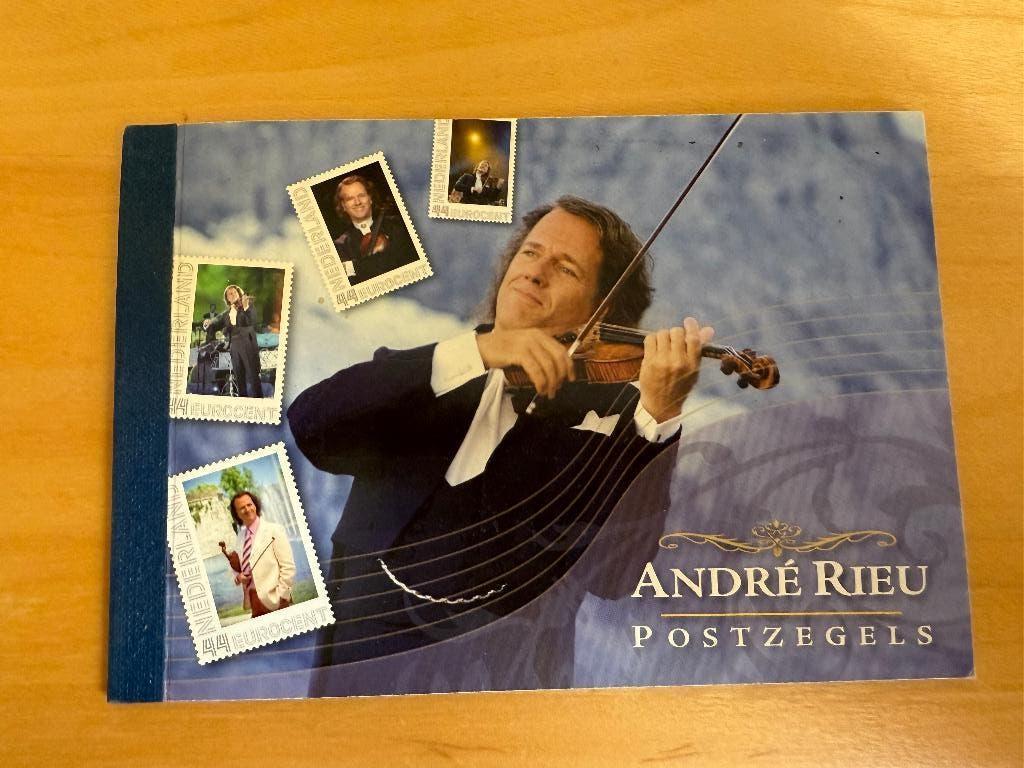 Boekje andre rieu postzegels 44 eurocent 9 zegels, Ophalen of Verzenden, Na 1940, Postfris