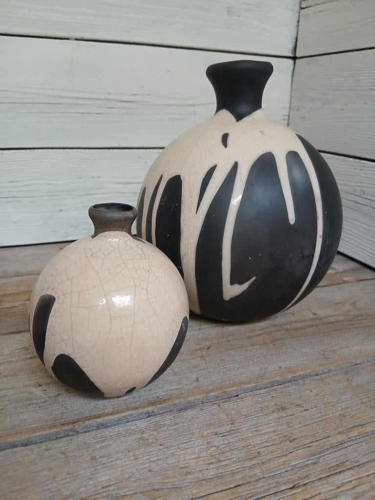 Set van 2 unieke Keramik Hallstatt vazen, jaren '60-'70., Ophalen of Verzenden