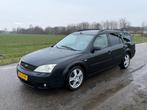 Ford Mondeo Wagon 2.5 V6 Ghia APK 07-2026 Airco NAP Leder, Auto's, Ford, Traction-control, Beige, Zwart, 170 pk