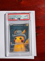 Pikachu Grey Felt Hat Pokémon kaart PSA 10, Ophalen, Nieuw, Losse kaart