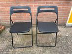 Ikea klapstoelen zwart, Ophalen, Zo goed als nieuw, Zwart, Twee