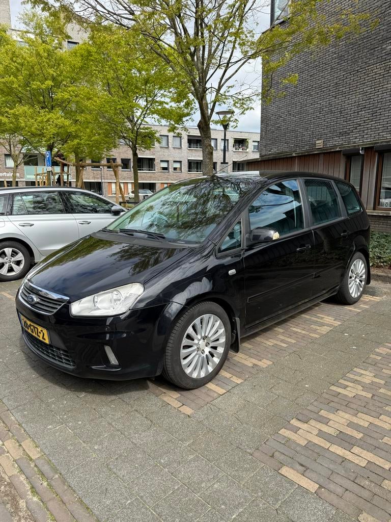 Ford C-Max 1.8 92KW 2008 Zwart, Auto's, Ford, Voorwielaandrijving, 125 pk, 4 cilinders, Zwart