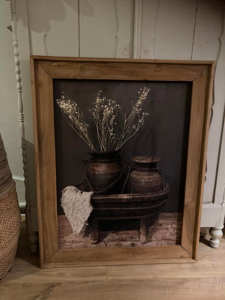 Groot landelijk schilderij, Huis en Inrichting, Woonaccessoires | Schilderijen, Tekeningen en Foto's, Ophalen, Zo goed als nieuw