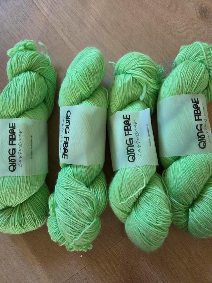 Qing Fibre Merino Singles - Minty Mind (4 bollen), Hobby en Vrije tijd, Breien en Haken, Nieuw, Breien of Haken, Wol of Garen