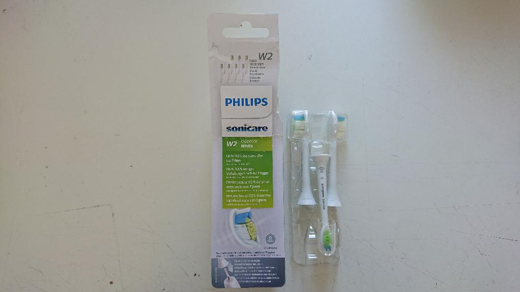 Philips Sonicare W2 Optimal White 3 stuks Opzetborstels, Ophalen of Verzenden, Nieuw, Opzetborstel