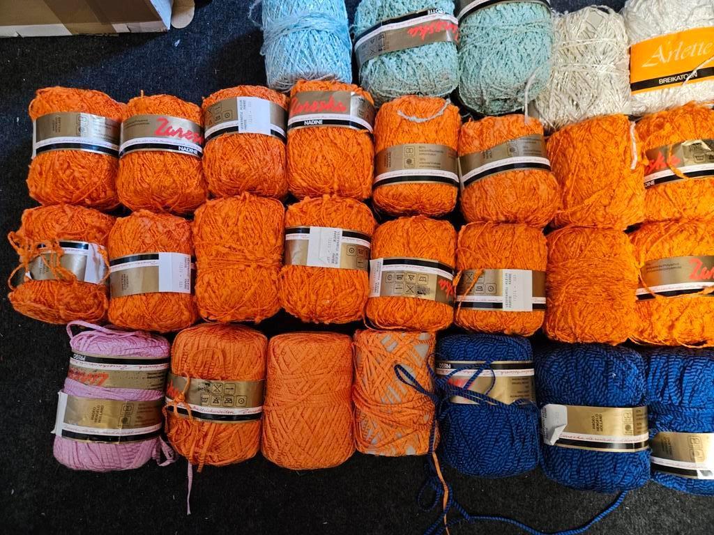 Zolderopruiming VINTAGE garen zareska katoenmix nld 3,5/4, Ophalen of Verzenden, Nieuw, Breien of Haken, Wol of Garen
