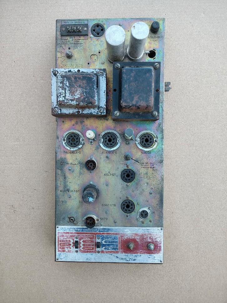 Buizen Versterker Seeburg V200/ J100 (1956) jukebox, Verzamelen, Automaten | Jukeboxen, Gebruikt, Seeburg, 1950 tot 1960, Verzenden