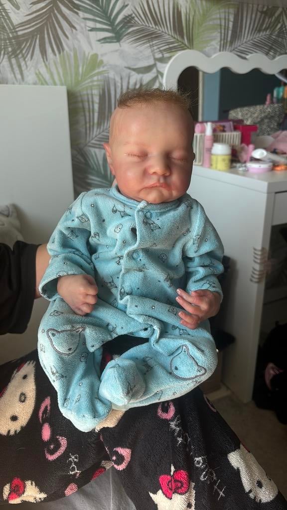 authentic reborn baby, Verzamelen, Ophalen of Verzenden, Zo goed als nieuw, Babypop