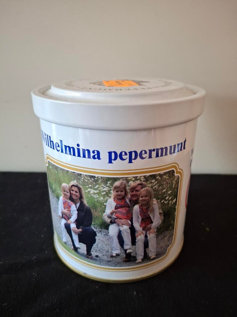 Blik Wilhelmina pepermunt, Verzamelen, Blikken, Ophalen of Verzenden, Gebruikt, Overige