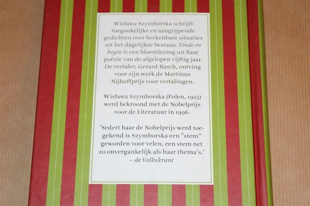 Einde en Begin — Szymborska — Gedichten Nobelprijswinnaar, Boeken, Ophalen of Verzenden, Gelezen