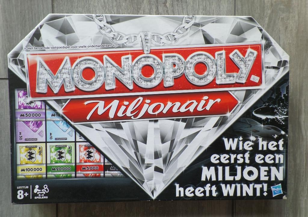 Spel Monopoly Miljonair, Hobby en Vrije tijd, Gezelschapsspellen | Bordspellen, Een of twee spelers, Ophalen of Verzenden, Zo goed als nieuw