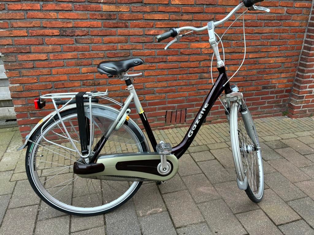 Gazelle damesfiets, Ophalen, Minder dan 10 versnellingen, 53 tot 56 cm, Zo goed als nieuw