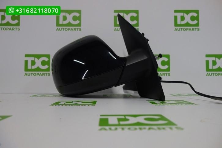 VW Transporter T5 GP ('09-'15) Buitenspiegel rechts zwart, Auto-onderdelen, Spiegels, Volkswagen, Gebruikt, Ophalen of Verzenden