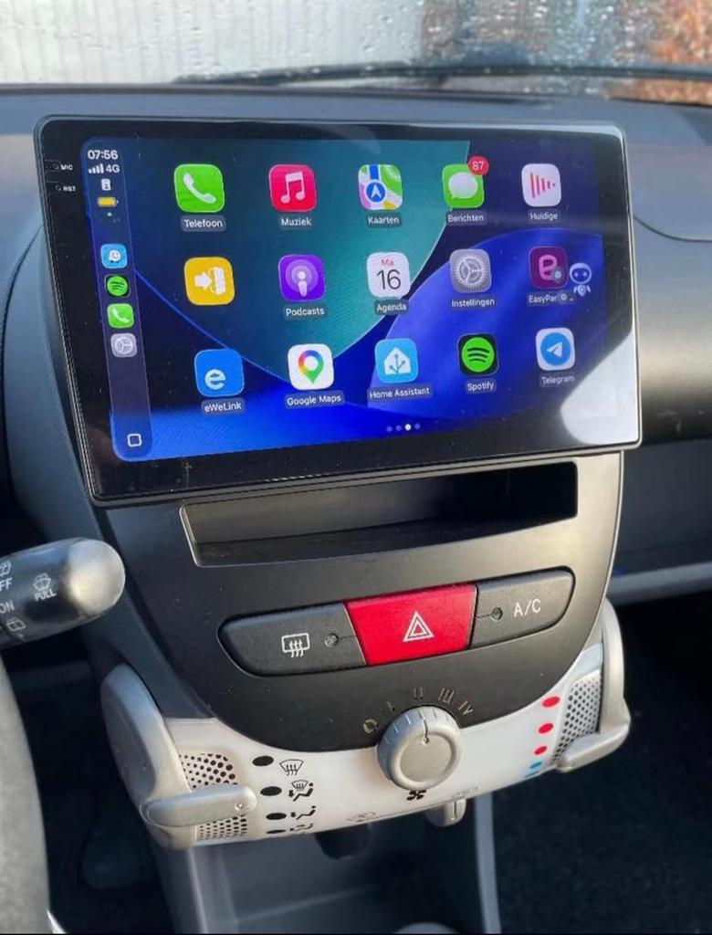 Apple carplay 4C/32G Citroen C1 Peugeot 107 108 Toyota Aygo, Ophalen of Verzenden, Nieuw