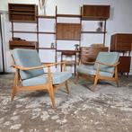 Vintage jaren 60 - 70 Deense lounge stoel / relax fauteuil, Huis en Inrichting, Fauteuils, Ophalen, Gebruikt, Minder dan 75 cm