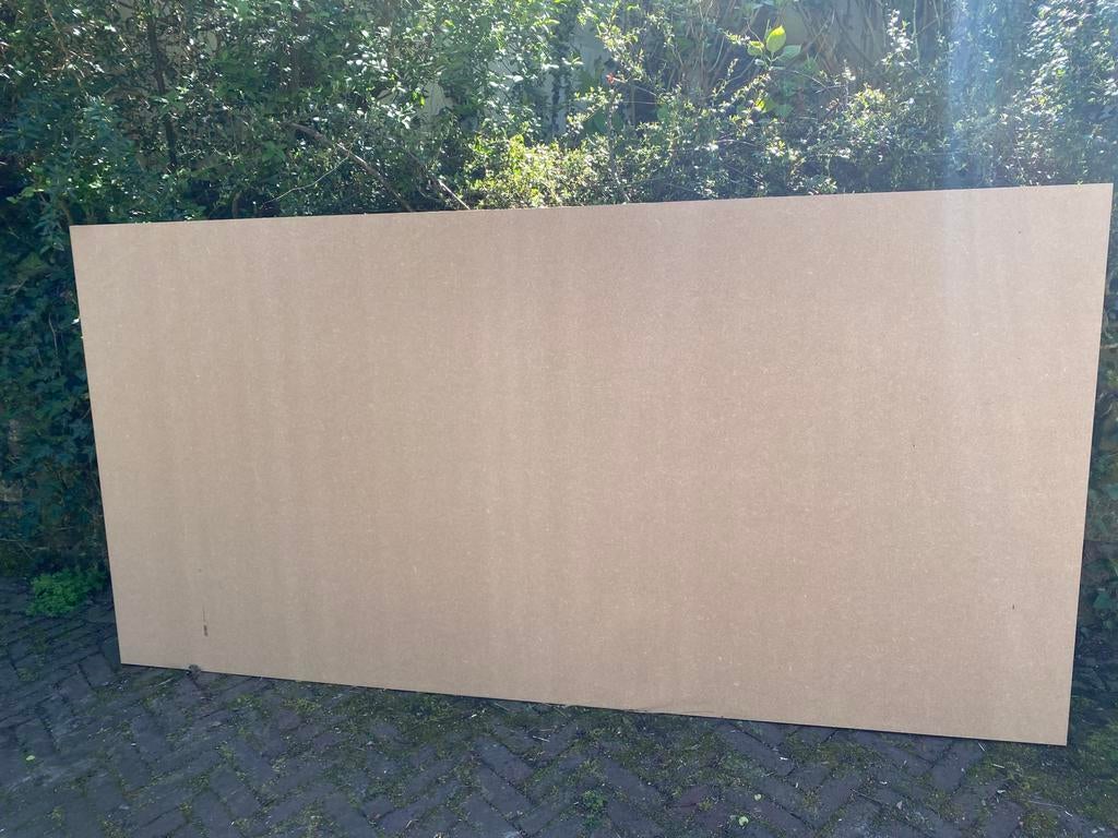 Gratis nieuwe MDF-plaat 122 x 244 cm, Doe-het-zelf en Verbouw, Ophalen, Zo goed als nieuw