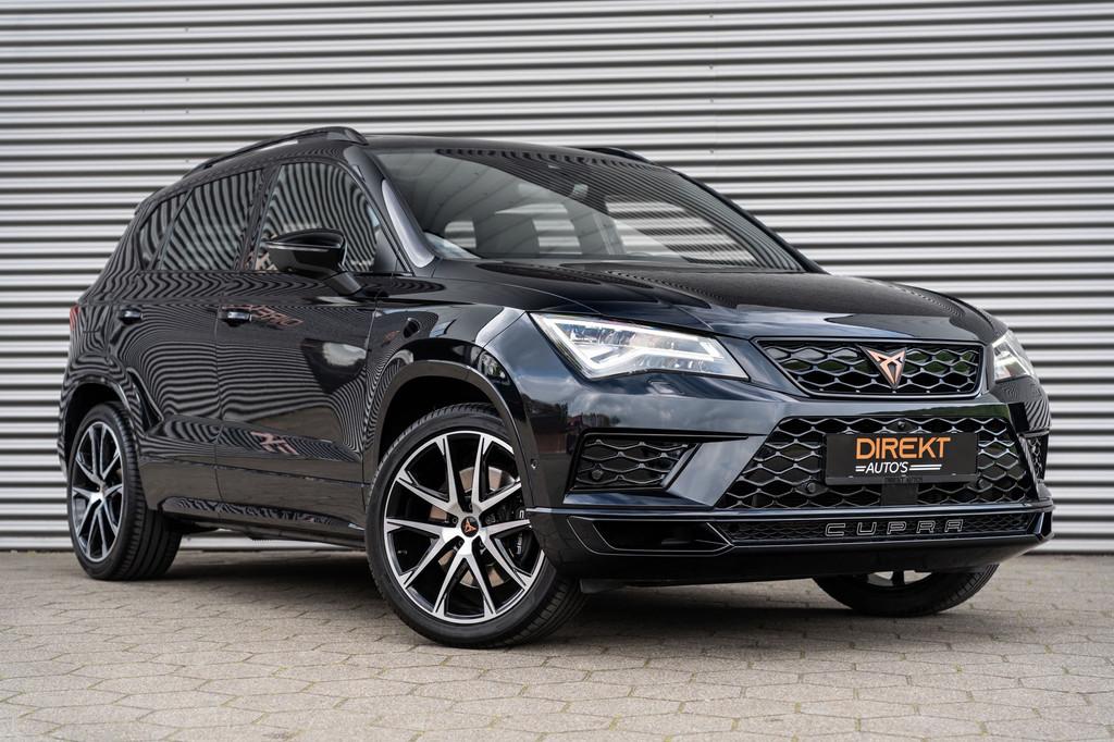 CUPRA Ateca 2.0 TSI 4DRIVE PANO BEATS TREKHAAK 360 CAMERA, Adaptive Cruise Control, Gebruikt, Zwart, 4 cilinders