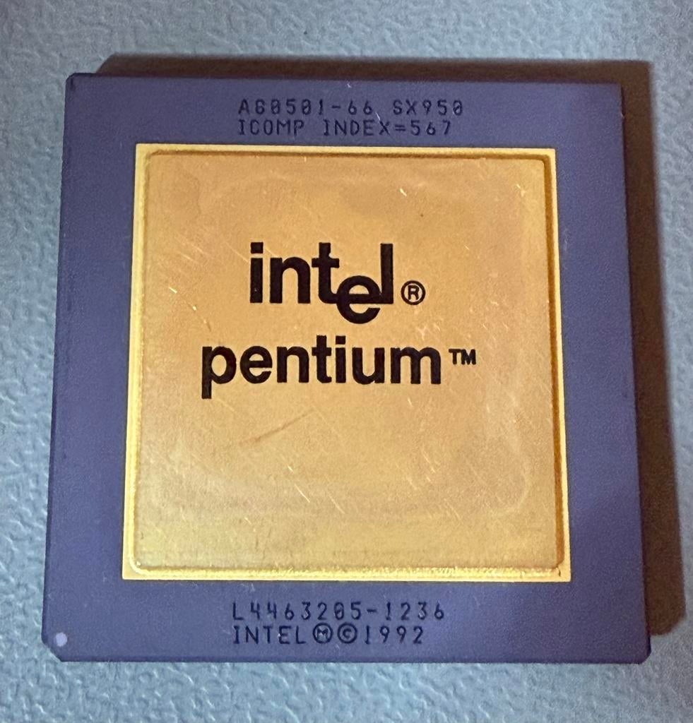 Intel Pentium 66MHz, Socket 4, A80501-66 Processor, Computers en Software, Vintage Computers, Ophalen of Verzenden