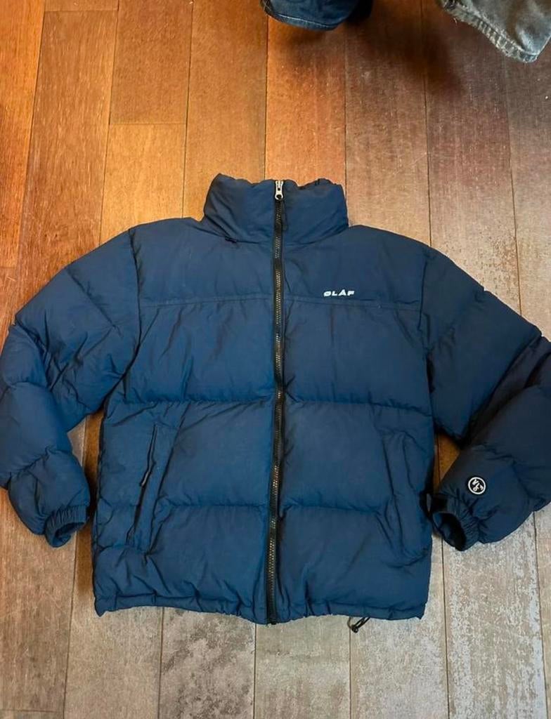Ølaf puffer jas, Kleding | Heren, Verzenden, Zo goed als nieuw, Zwart