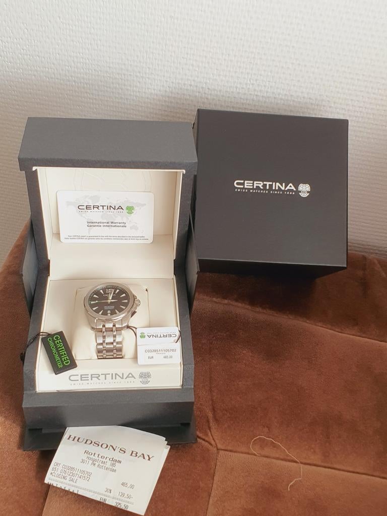 Certina DS Action Chronometer – Slechts 1-2x gedragen!, Sieraden, Tassen en Uiterlijk, Horloges | Heren, Ophalen of Verzenden