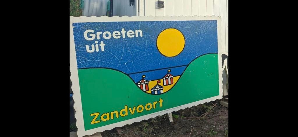 Groeten uit Zandvoort strandbord Nijntje, Huis en Inrichting, Ophalen