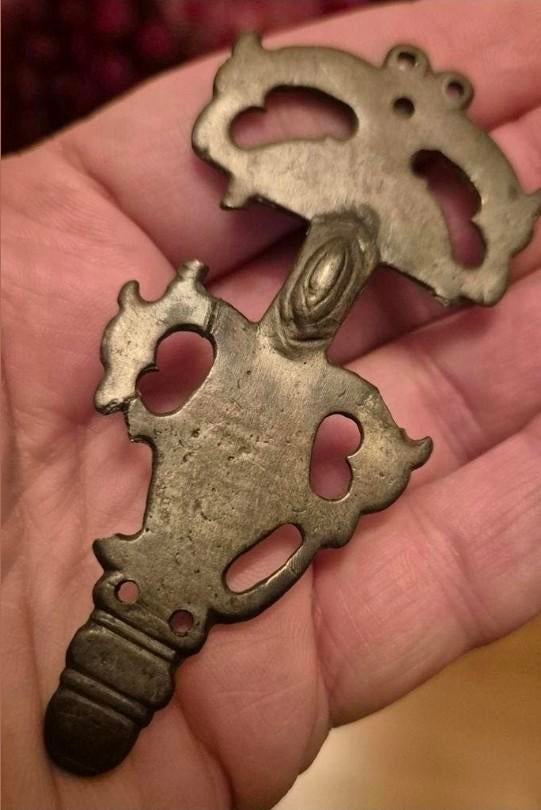 Grote Viking fibula authentiek bodemvondst, Ophalen of Verzenden