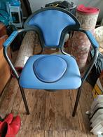 Nette blauwe po stoel. Toilet stoel., Ophalen