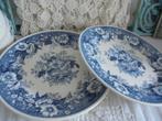 2 diner borden Balmoral blauw P. Regout, Ophalen of Verzenden