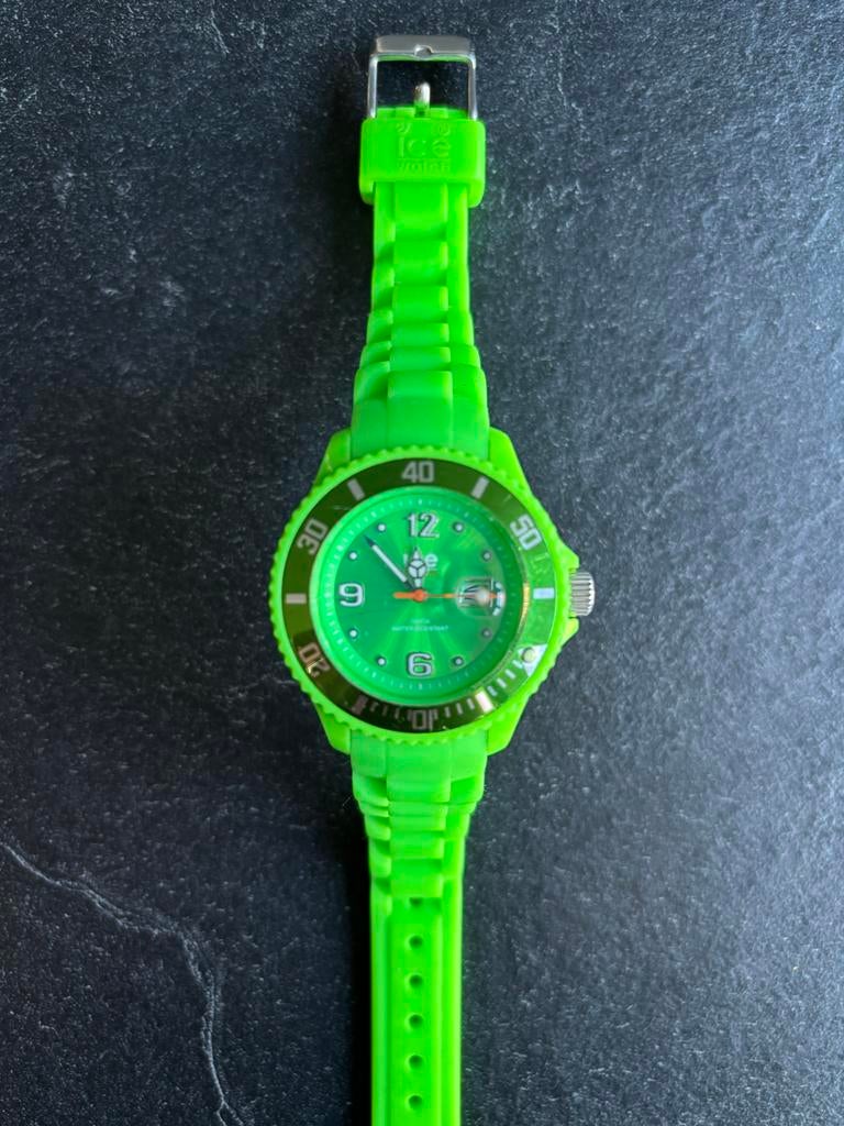 Groen Ice Watch Horloge - waterdicht, Ophalen, Zo goed als nieuw, Groen, Jongen of Meisje