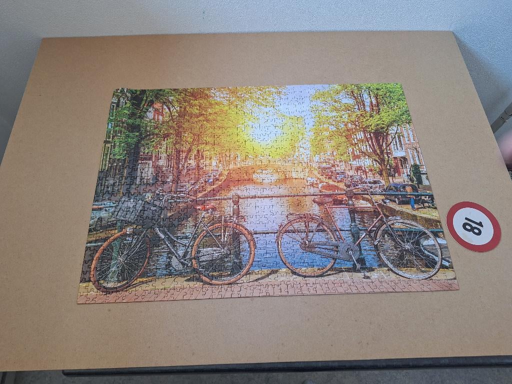 Puzzel fiets 1000 stuks, Ophalen of Verzenden, 500 t/m 1500 stukjes, Zo goed als nieuw