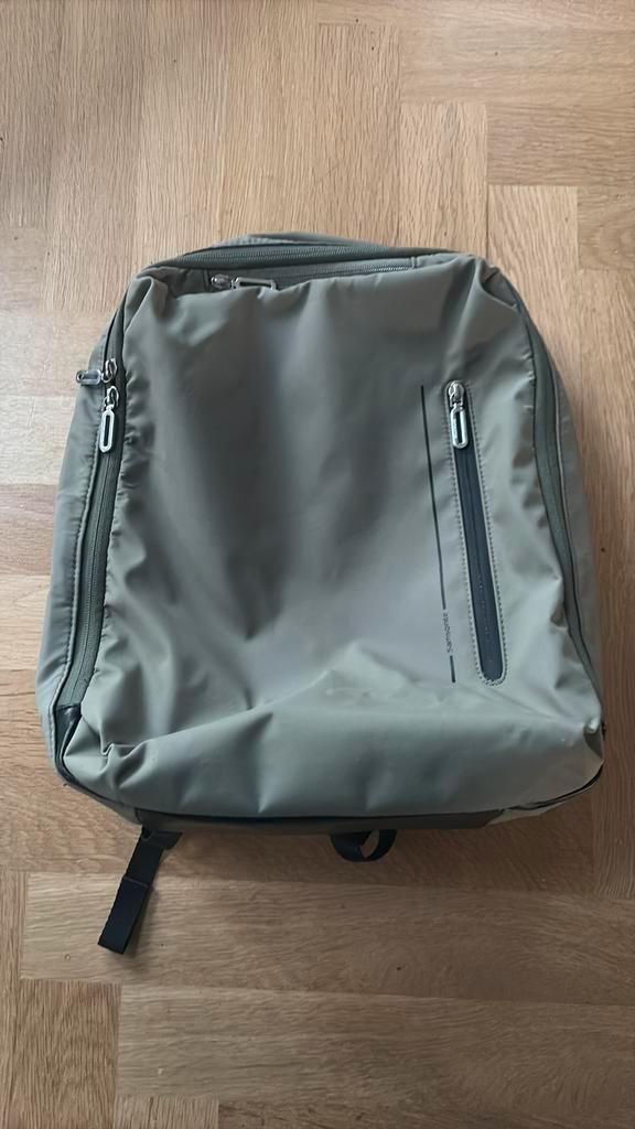 Samsonite tas rugtas rugzak groen zgan 40cm x 35 cm, Sieraden, Tassen en Uiterlijk, Tassen | Rugtassen, Zo goed als nieuw, Overige merken