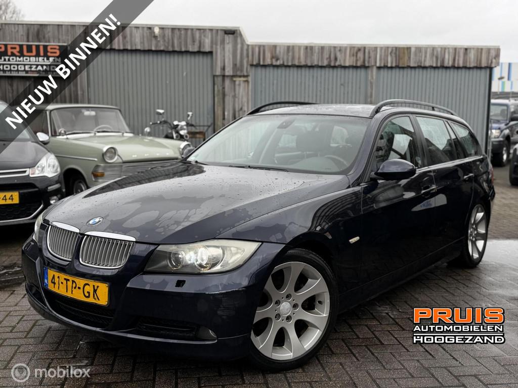 BMW 3-serie Touring 318d High Ex -AIRCO-XENON- Apk (09-2026), Achterwielaandrijving, 4 cilinders, Blauw, Origineel Nederlands