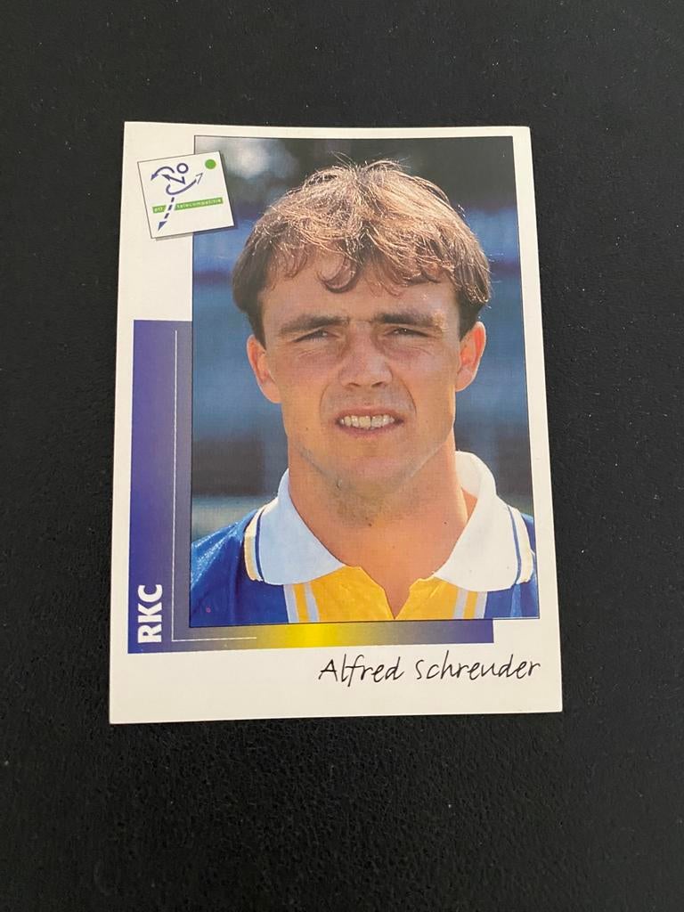 Alfred Schreuder - RKC Waalwijk - Panini Voetbal 96, Ophalen of Verzenden, Zo goed als nieuw, Feyenoord, Poster, Plaatje of Sticker