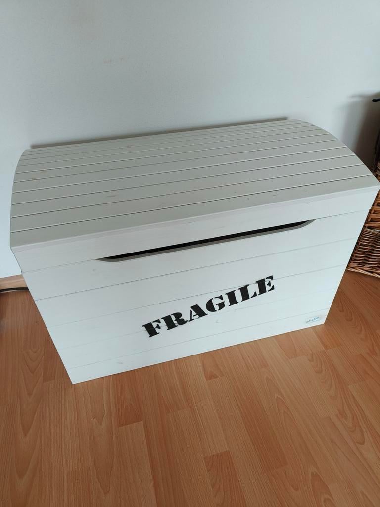 Houten dekenkist speelgoedkist, Ophalen, Minder dan 50 cm, Gebruikt, 50 tot 100 cm