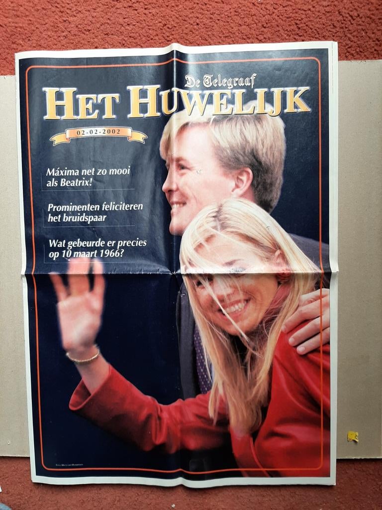 Kranten: Koninklijk huis., Verzamelen, Koninklijk Huis en Royalty, Ophalen of Verzenden, Gebruikt, Nederland, Tijdschrift of Boek