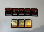 8x Sandisk Extreme SD kaart, SD, 32 GB, Ophalen of Verzenden, Zo goed als nieuw