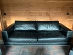 IKEA Arild zwart lederen 3-zitsbank, Huis en Inrichting, Banken | Bankstellen, Ophalen, Gebruikt, Driepersoons, Rechte bank