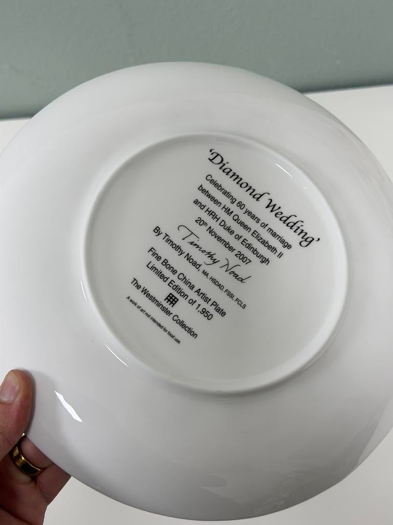 Royal Worcester Diamond Wedding Bord 2007 Limited edition !, Ophalen of Verzenden