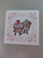 Opleg kaart - borduur - inclusief 3d plaatje - 35, Ophalen of Verzenden, Nieuw, Overige thema's