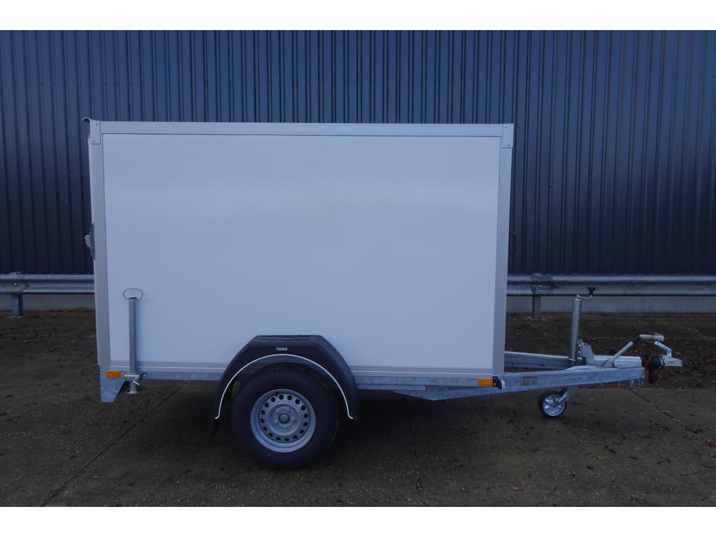 Bij Eemsned Twins Trailers Gesloten wagen afm 2,57 x 132, Auto diversen, Aanhangers en Bagagewagens, Nieuw