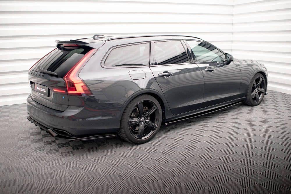 Voorlip sideskirt spoiler diffuser Volvo V90 R-design 16-20, Ophalen of Verzenden