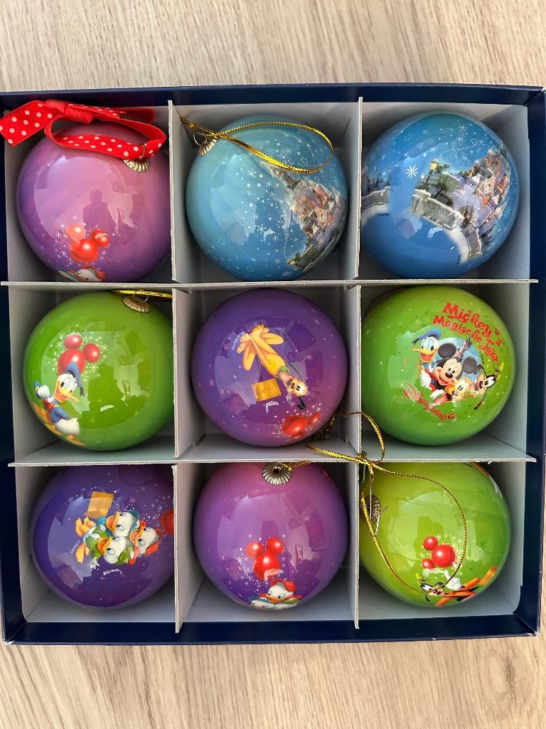 Walt Disney Kerst ballen, Verzamelen, Disney, Zo goed als nieuw, Mickey Mouse, Ophalen of Verzenden