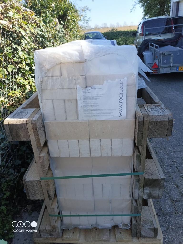Witte/lichtgele metsel stenen  WF VB super wit, Doe-het-zelf en Verbouw, Metselstenen, Nieuw, Overige typen, Ophalen of Verzenden