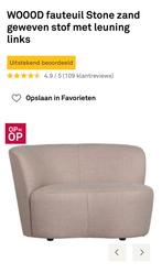 Gezocht!! WOOOD fauteuil stone zandkleur, Huis en Inrichting, Ophalen, Zo goed als nieuw, Tweepersoons, Overige maten