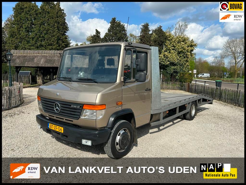 Mercedes-Benz 816D Vario Ecotech Oprijauto, Auto's, Vrachtwagens, Zwart, 156 pk, Bedrijf, Euro 4