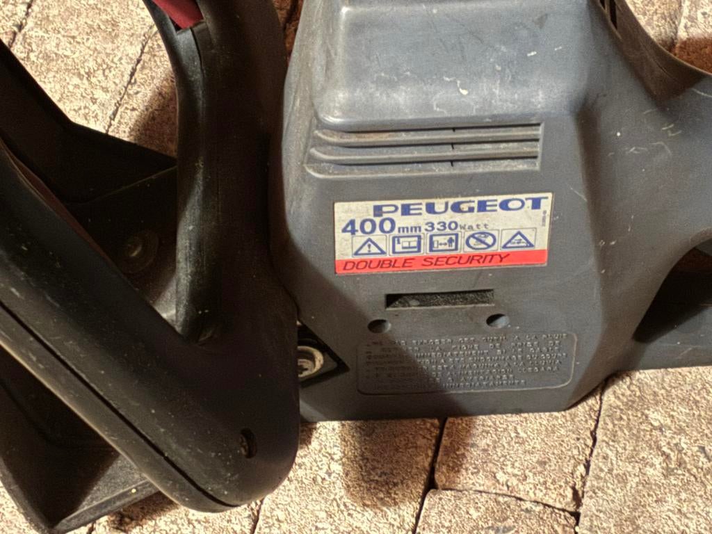 Peugeot elektrische heggenschaar, Ophalen, Zo goed als nieuw, Elektrisch