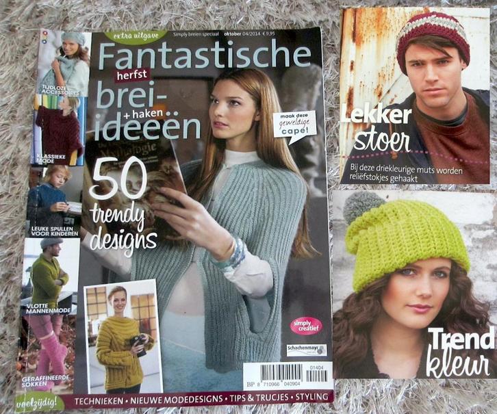 50 designs patronen  fantastische brei-en haak ideeën herfst, Hobby en Vrije tijd, Breien en Haken, Zo goed als nieuw, Breien of Haken