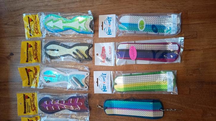 Te koop flashers voor het slepend vissen met downrigger., Watersport en Boten, Hengelsport | Zeevissen, Zo goed als nieuw, Overige typen